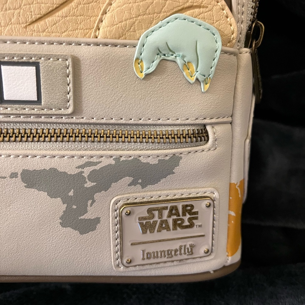 Star Wars Mandalorian & Grogu ‘Baby Yoda’ Pram Disney Loungefly Backpack - Picture 2 of 8